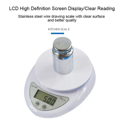 5kg/g Portable Digital Scale Scales Food Coffee Balance Measuring Weight Kitchen Electronic Small Scale Weighing In Grams