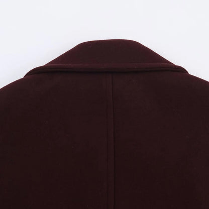 Women's Overcoat 2025 Autumn Winter New Fashion Laple Long Sleeves Double-Breasted Coat Female High Street Elegant New Coats