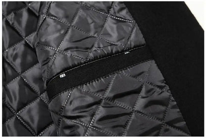 New Men Double Breasted Woolen Coats Winter Thicker Warm Cashmere Trench Coats Long Jackets Quality Male Winter Overcoats XXL