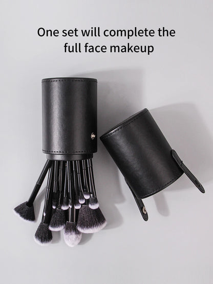 Black Makeup Brush Set Professional Super soft detail brush Blush Brush Foundation Concealer Eyeshadow Brush Women Beauty Tool