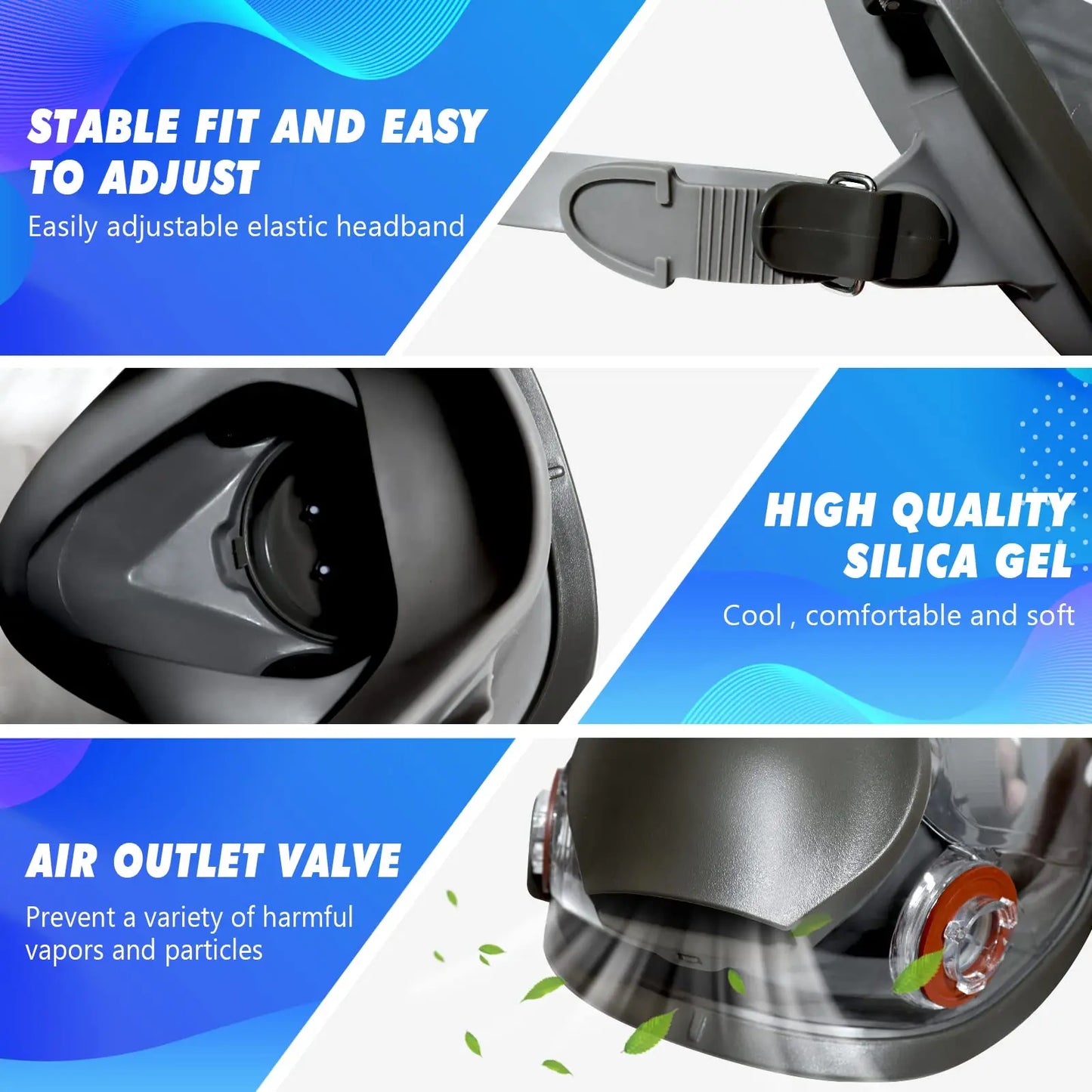27 In 1 6800 Industrial Painting Spraying Respirator Gas Mask 15 In 1 Suit Safety Work Filter Dust Full Face Mask Replace MMM