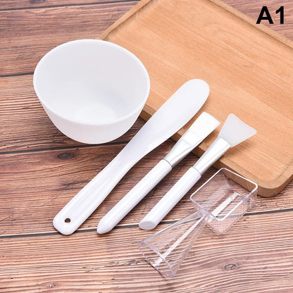 1X Women Face Mask Mixing Bowl Set Girls Facial Skin Care Mask Mixing Tools Kit