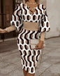 The Long-Sleeve Hollow-Waist Dress