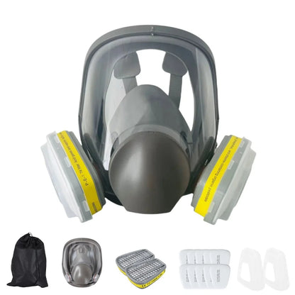 27 In 1 6800 Industrial Painting Spraying Respirator Gas Mask 15 In 1 Suit Safety Work Filter Dust Full Face Mask Replace MMM