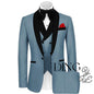 Mens Tuxedo Suit for Men 3 Piece Suit Men Slim Fit Suits One Button Shawl Lapel Wedding Suit Tuxedos Prom Suit costume homme