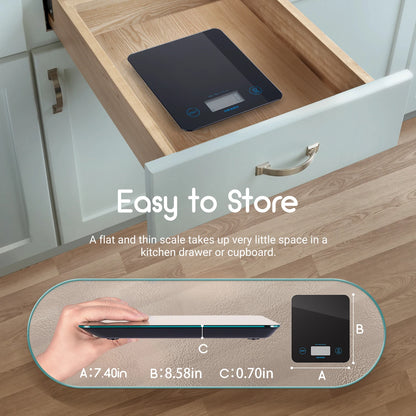 INKBIRD Bluetooth Kitchen Scale High-Precision Electronic Pastry Baking Scale Household Digital Scale for Cooker,Baker