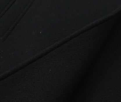 Woolen Coat Fall Fashion Black Long Coat Elegant And Pretty Women's Coats American Retro Autumn Outerwear Urban Coats