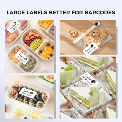 Marklife P50/S2/D100/D200 White Sticker Papers Waterproof Paper Adhesive Label Anti-Oil For Mini Portable Thermal Printer