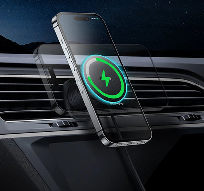 Baseus Magnetic Wireless Charger Car Phone Holder 15W Fast Charging Wireless Car Charger Holder For iPhone 16 15 14 13 Car Mount
