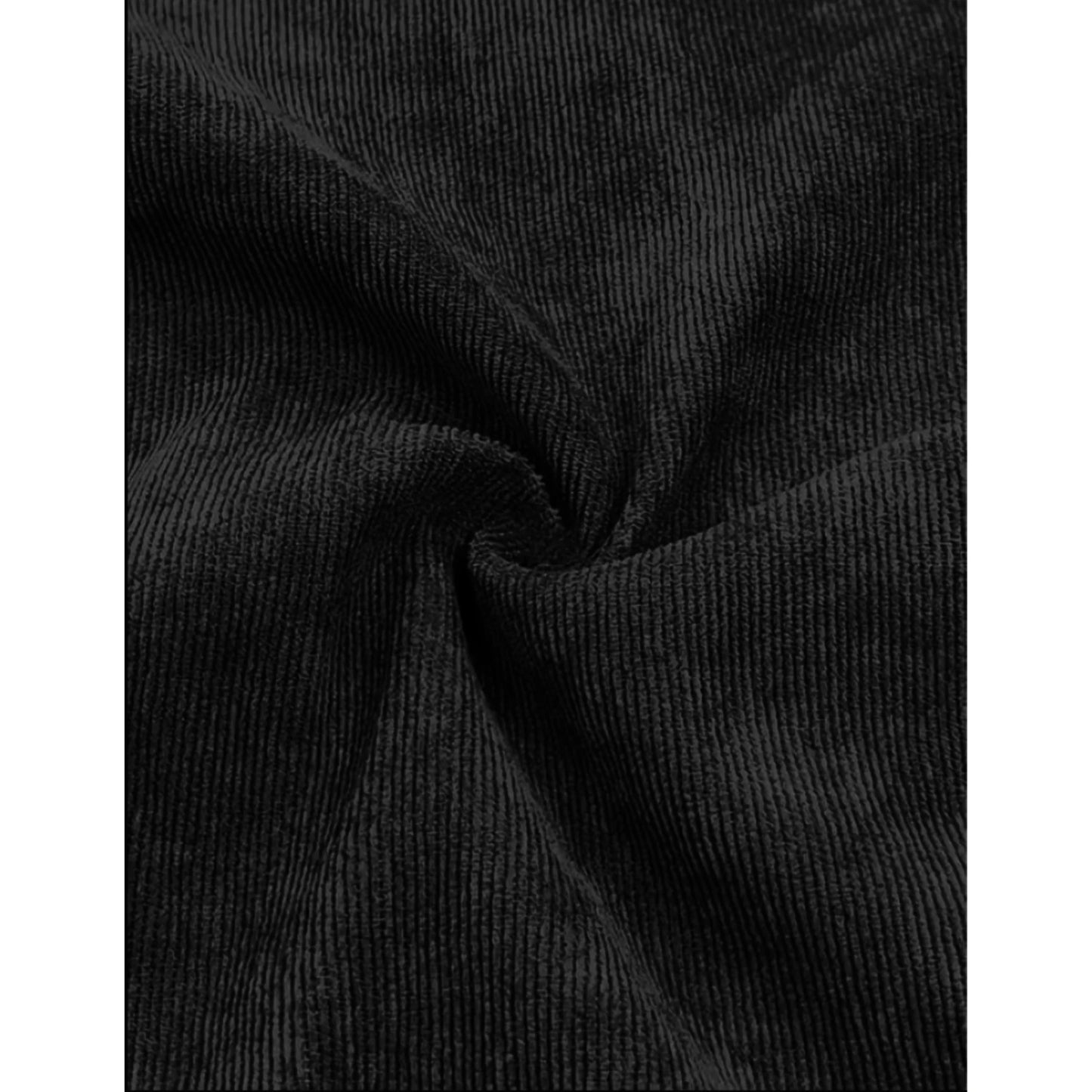 Men's suit Solid color corduroy suit Long sleeve shirt and pants casual suit