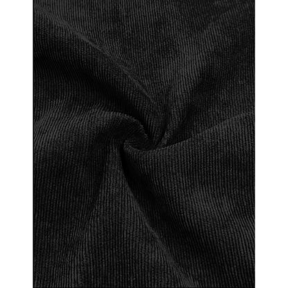 Men's suit Solid color corduroy suit Long sleeve shirt and pants casual suit