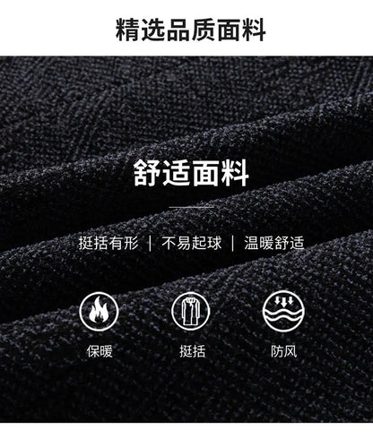 Men Woolen Coats Men's business Casual Trench Coat Winter Coat with wool liner Men 2026 Autumn Winter Wool Coat