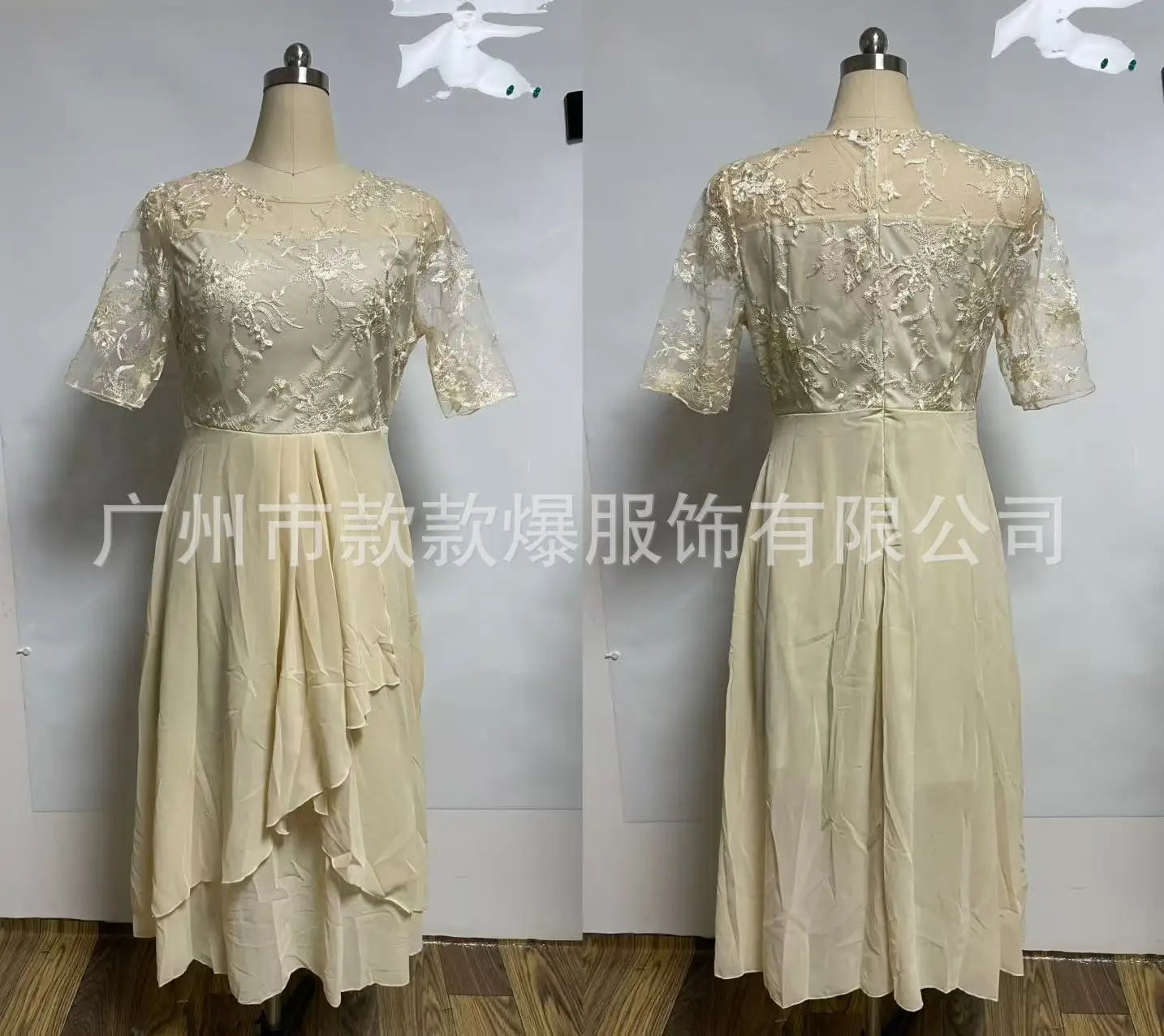 Evening Dress Vestidos Dresses 2025 Woman Elegant Temperament Gentle SlimI Irregular Solid Color Fashion Banquet Chiffon French