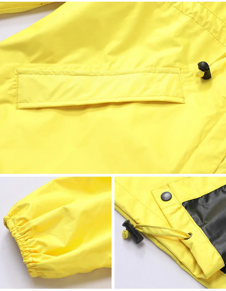 Fashionable Extended Full Body Care Adult Couple Raincoat Outdoor Walking Trench Coat Style Raincoat