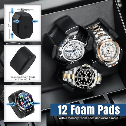 Watch Winders Box for Automatic Watches Box 6 watches Rotate Stand Jewelry Store Display Box