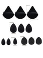 12pcs Makeup Puff Kit Blending Sponge Triangle Powder Puff Finger Air Puff For Flawless Make Up Beauty Tool Facial Tool