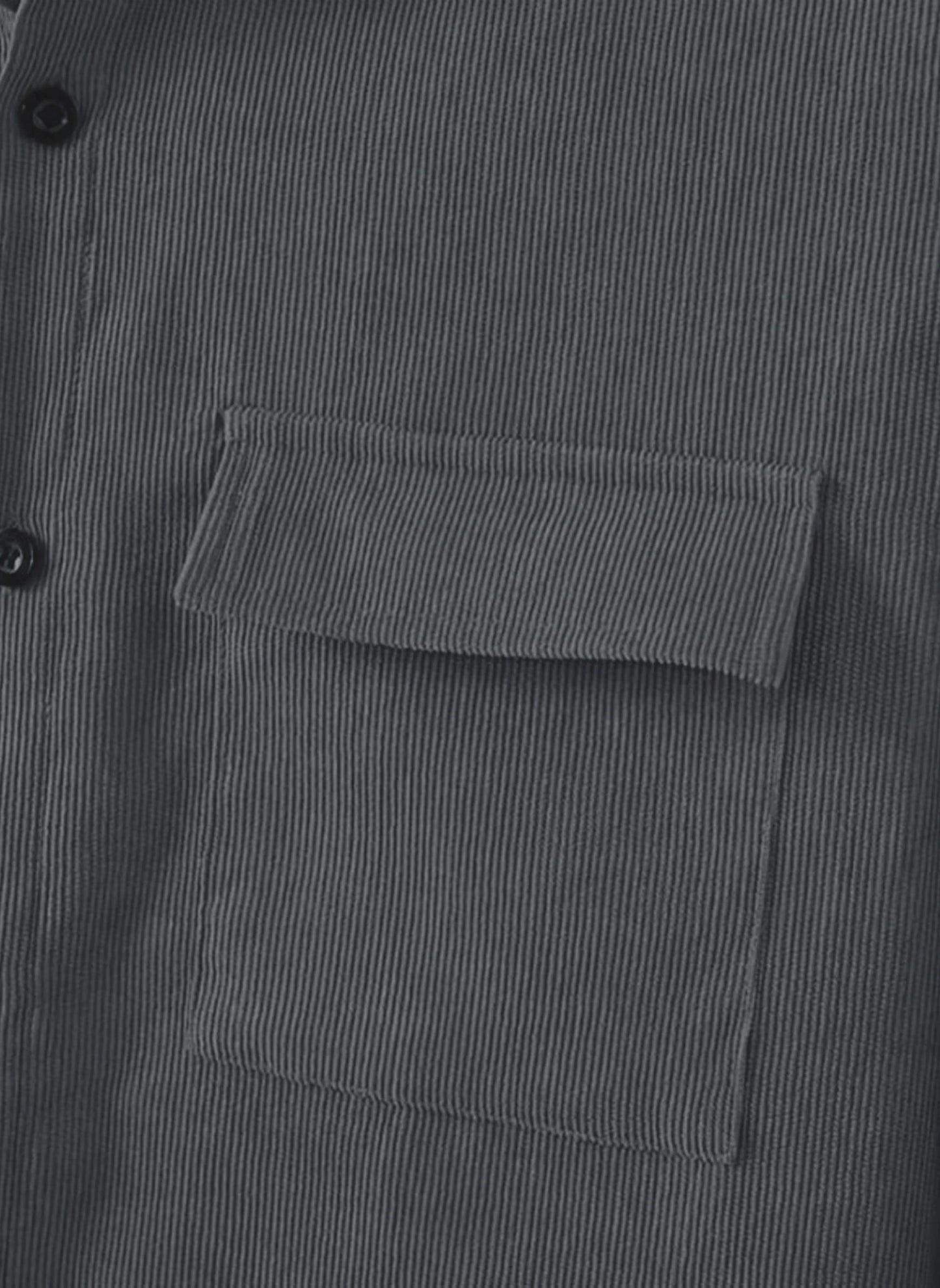 Men's suit Solid color corduroy suit Long sleeve shirt and pants casual suit