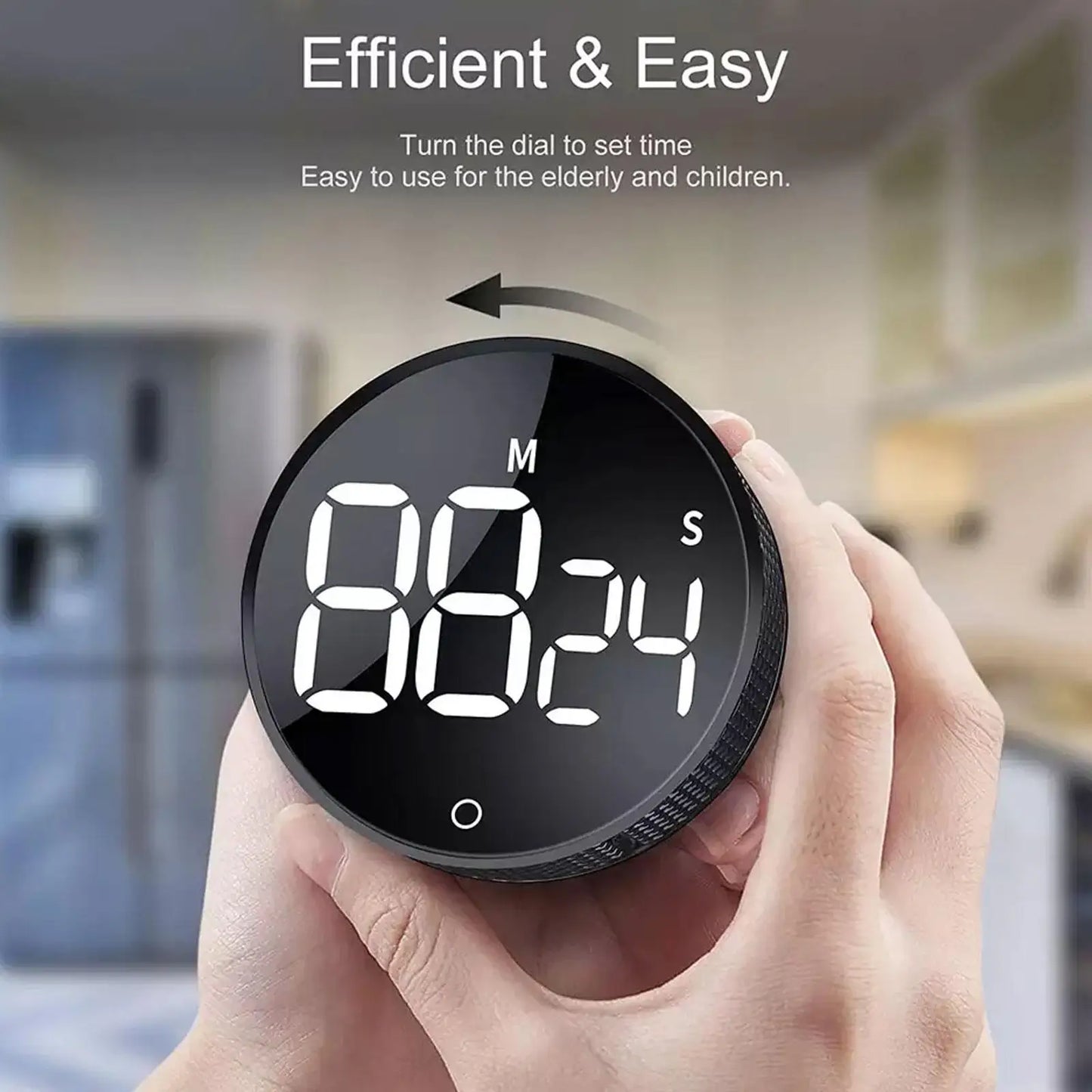 Magnetic Kitchen Timer Digital Timer Kitchen Shower Study Stopwatch LED Counter Alarm Remind Manual Electronic Countdown