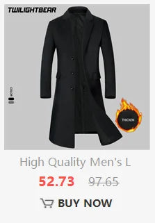Oversized Men's Wool Overcoat 5XL High Quality Business Casual Winter Jacket Coat Men Clothing Woolen Coats A2F6009