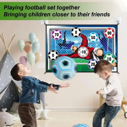 Soccer Game Mat Set Outdoor Indoor Soccer Toys Multiplayer Football Goal Shooting Leisure Sport Fun Indoor and Outdoor