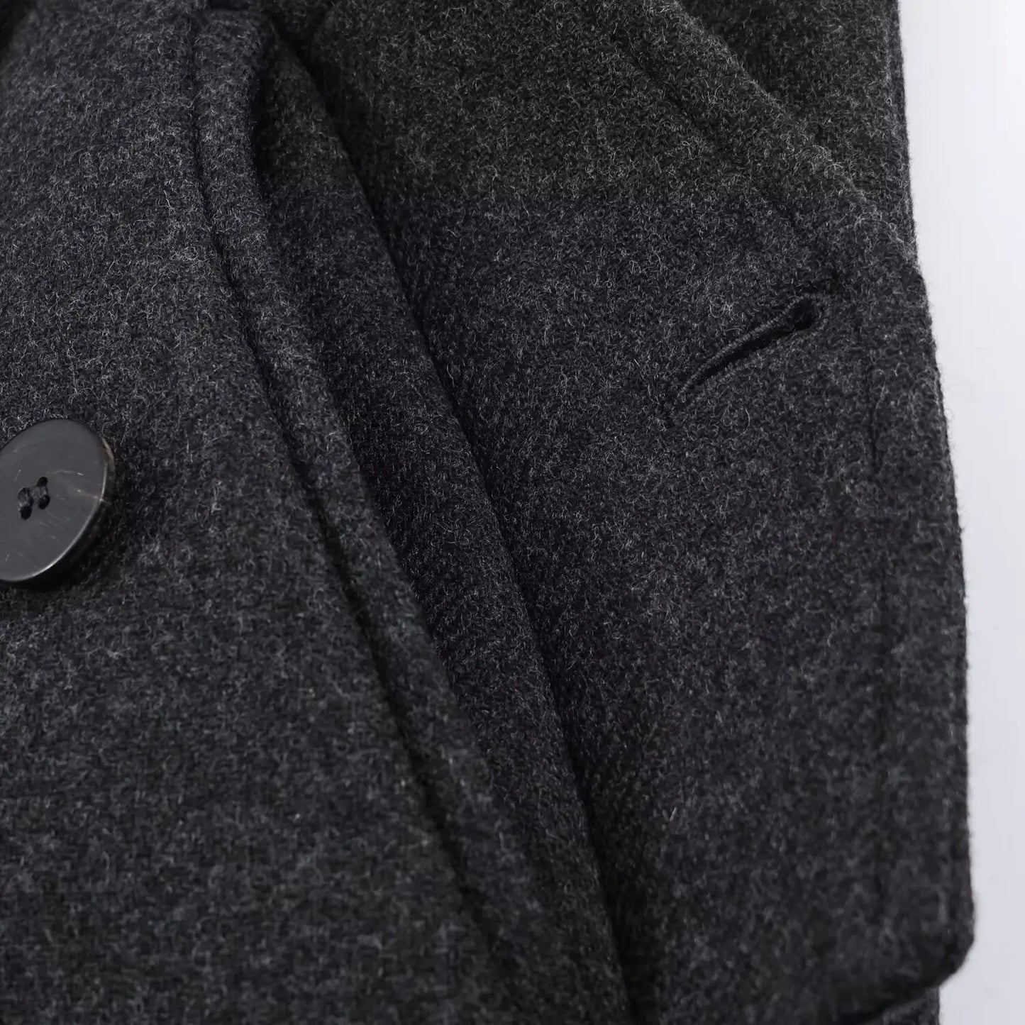 Women’s Stand Collar Long Coats 2025 Winter New Double-Breasted Woolen Coat Vintage Simple Outerwear Fashion Female Overcoat