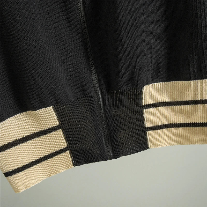 2025 Sportsuits for Women Two Piece Knitted Suits Sweatshirts Long Pants Fashion Sets Spring Casual Zipper Suits