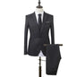 Men Slim Fit Business Suit One Button Formal Two-Piece Suit Boutique Business Dress Wedding Groom Suit Coat Blazers Trousers