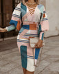 The Long-Sleeve Hollow-Waist Dress