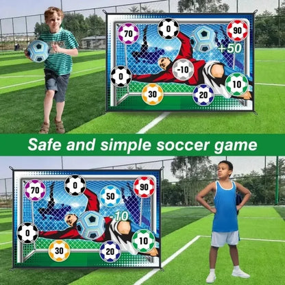 Soccer Game Mat Set Outdoor Indoor Soccer Toys Multiplayer Football Goal Shooting Leisure Sport Fun Indoor and Outdoor