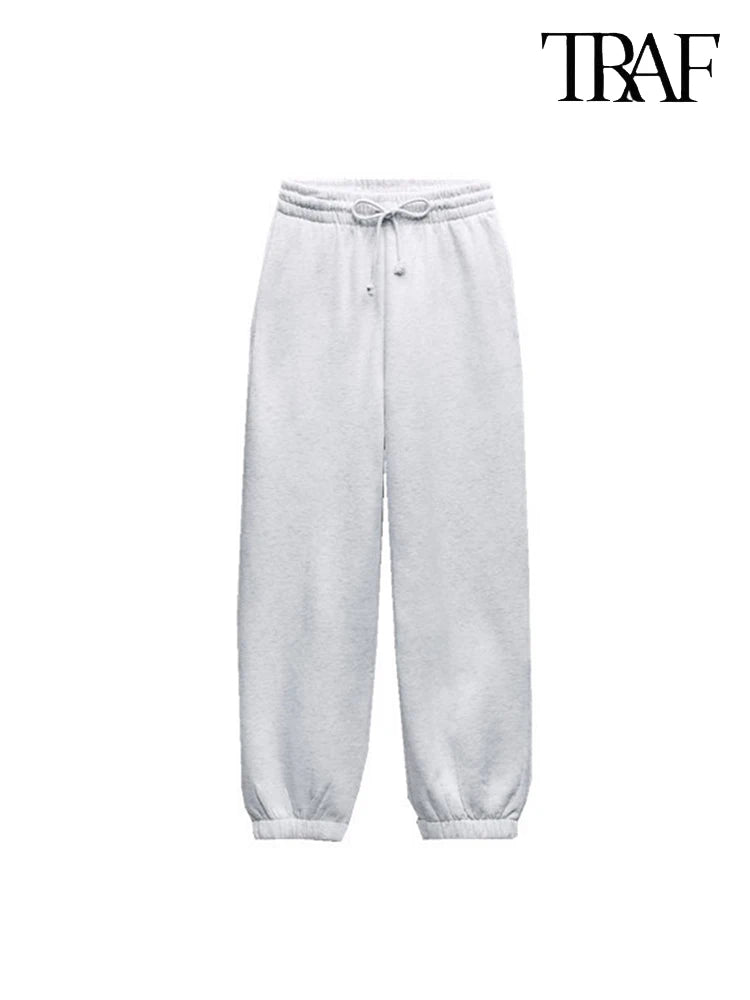 Women's Solid Color Elegant Suit Comfortable Sweatshirt Long Pants Sports Two Piece Urban Ladies Casual Commuter Suit