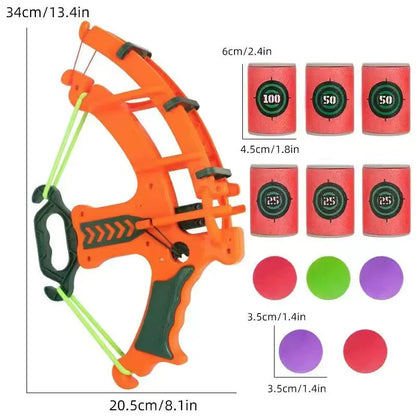 Montessori Educational Children's Outdoor Game Toy - Sport Slingshot Target Sticky Ball Dartboard Basketball Board