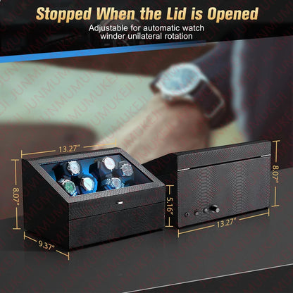 Watch Winders Box for Automatic Watches Box 6 watches Rotate Stand