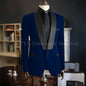 Men Suits High Quality Black Velvet 3 Piece Jacket Pants Vest Elegant Blazer Luxury Outfits Wedding Evening Party Costume Homme