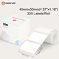 Marklife P50/S2/D100/D200 White Sticker Papers Waterproof Paper Adhesive Label Anti-Oil For Mini Portable Thermal Printer