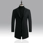 Autumn and Winter Men's Woolen Coat  Over Coat Long Winter Mens Wool Coats and Jackets
