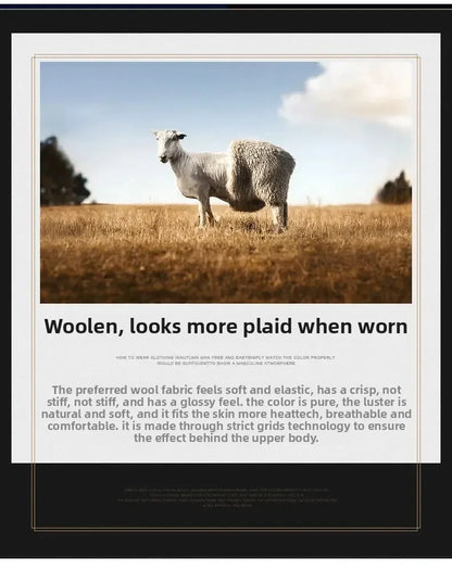 Top Quality Winter Wool Long Coats for Men Double-breasted Padded Cotton Woolen Long Coat Warm Business Mens Windbreaker Jacket