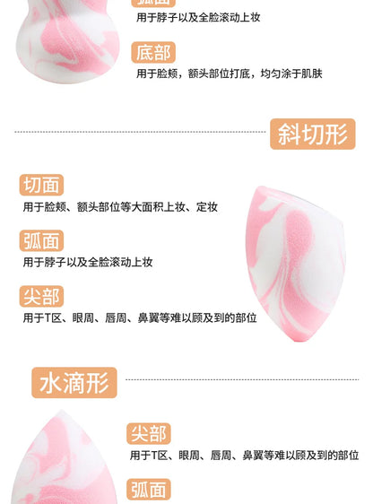 Makeup Blender Cosmetic Puff Makeup Sponge Cushion Foundation Powder Sponge Beauty Tool Women Make Up Accessories