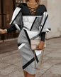 The Long-Sleeve Hollow-Waist Dress