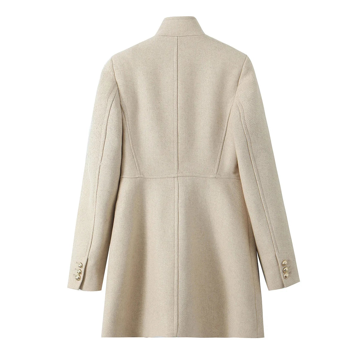 Woolen Coat Fall Fashion Black Long Coat Elegant And Pretty Women's Coats American Retro Autumn Outerwear Urban Coats