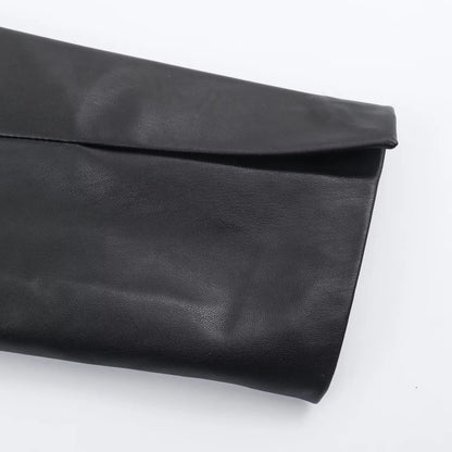 HH Women's Fashion Coats Black Fur Turn-Down Collar Long Sleeves Lace-Up Decoration Single Breasted Female Winter Warm Jackets