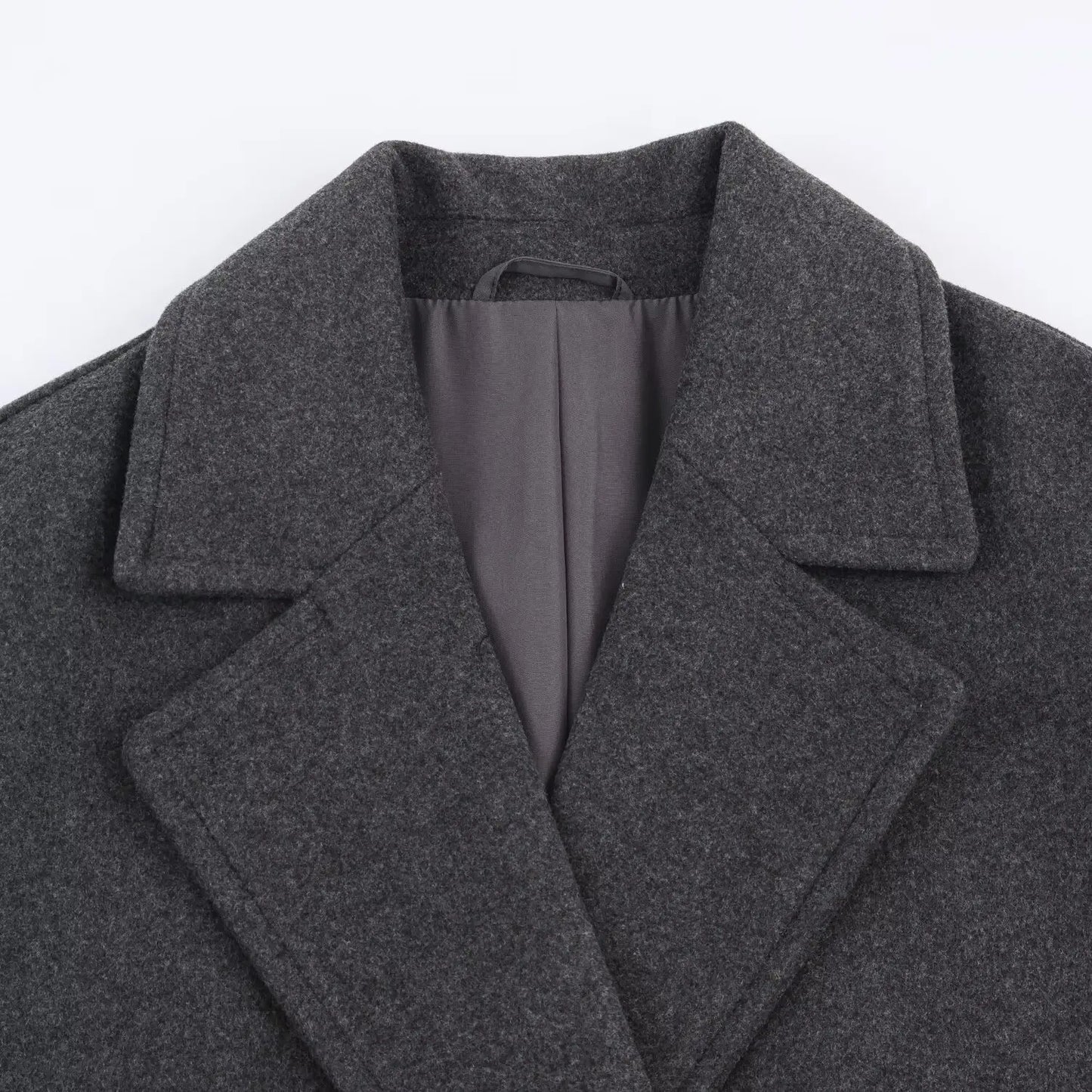 Women's Overcoat 2025 Autumn Winter New Fashion Laple Long Sleeves Double-Breasted Coat Female High Street Elegant New Coats