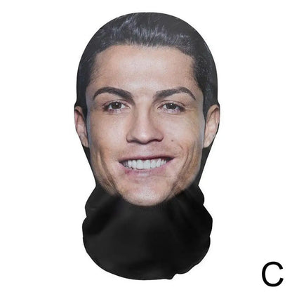 Full Face Mask Celebrity Ball-game Star Face Mask Simulation Kanye Shiesty Mesh Mask For Men Party Supplies Cosplay Props Novel