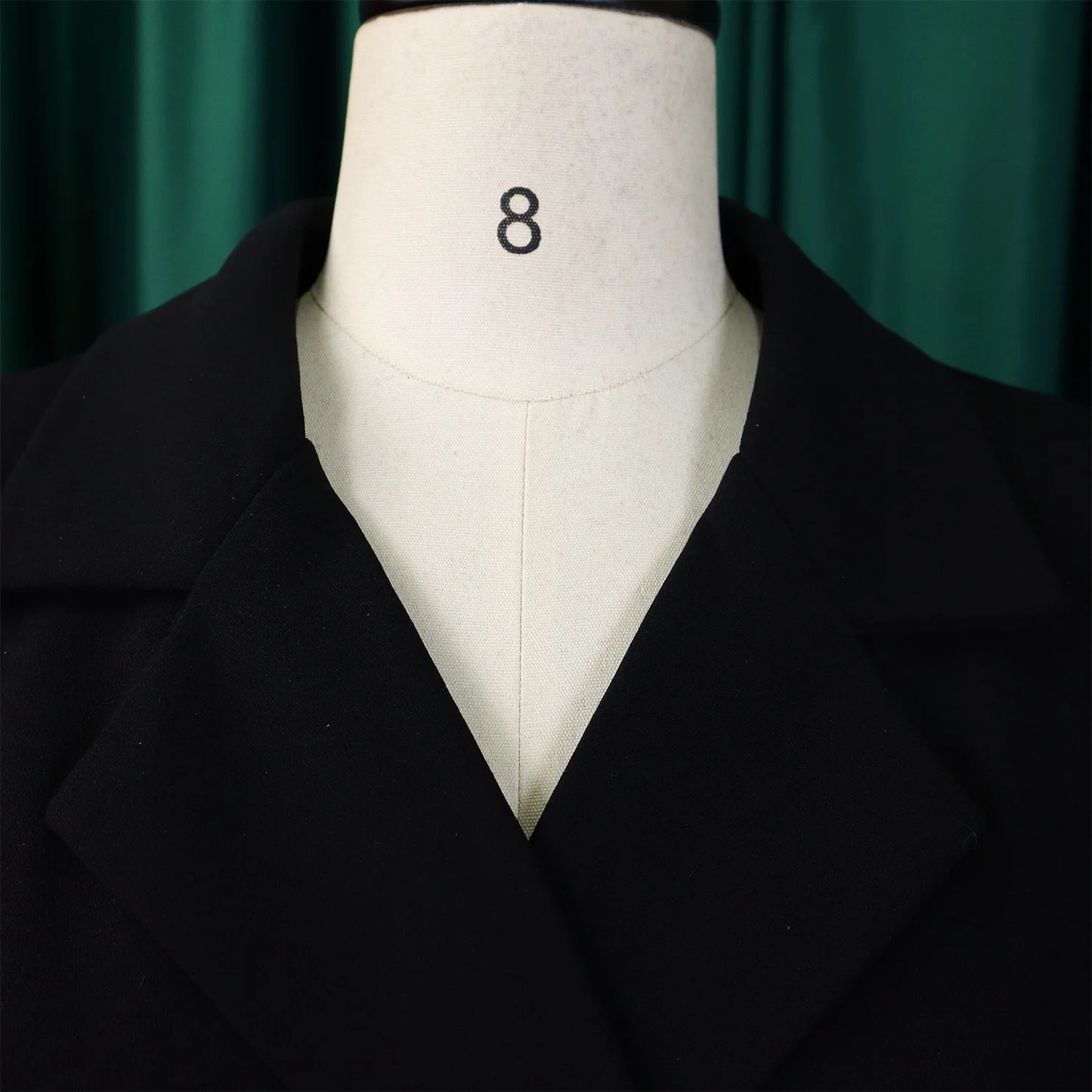 Women’s Elegant Notched Collar Dress, Long Sleeve Pleated Mid-Calf Dress with Waist Sash