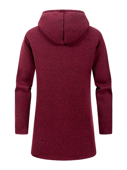 Winter Men's Long Overcoat Jackets Casual Hooded Cardigans Men Outwear Liner Thickened Warm Hoodies Oversize Winter Top Jacket