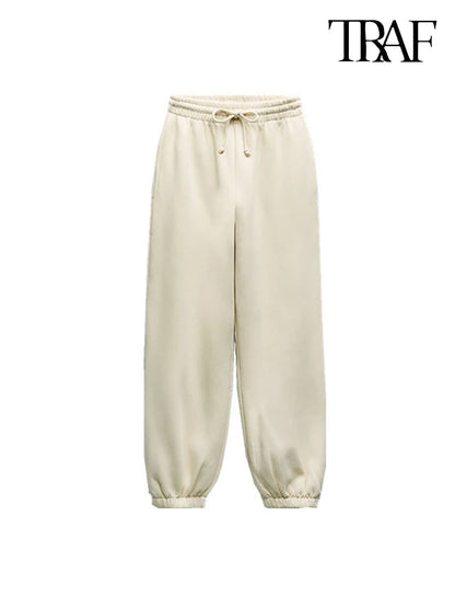 Women's Solid Color Elegant Suit Comfortable Sweatshirt Long Pants Sports Two Piece Urban Ladies Casual Commuter Suit