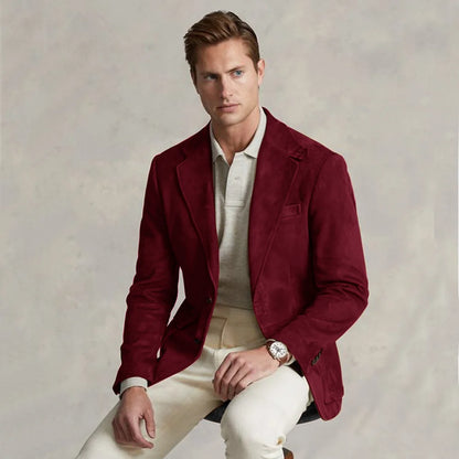 Men's Suit Jacket Suede Single Breasted Casual Elegant Man Clothes Male Set Coat for Men Blazers Luxury Designer Formal Clothing