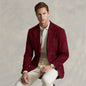Men's Suit Jacket Suede Single Breasted Casual Elegant Man Clothes Male Set Coat for Men Blazers Luxury Designer Formal Clothing