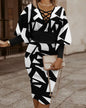 The Long-Sleeve Hollow-Waist Dress