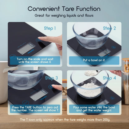 INKBIRD Bluetooth Kitchen Scale High-Precision Electronic Pastry Baking Scale Household Digital Scale for Cooker,Baker