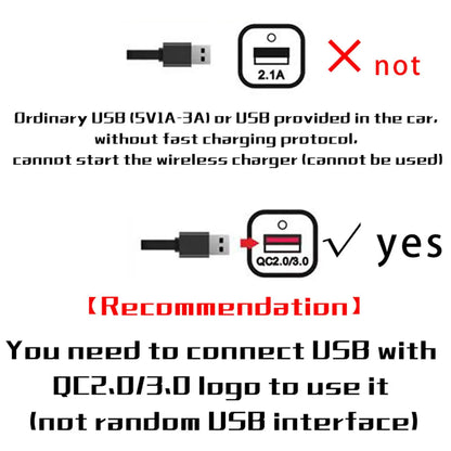 Wireless Car Charger Pad Wireless Phone Charger for Car 39 Inch Cable Automatic Sensing Non-Slip Charging Mat for Phone Vehicle